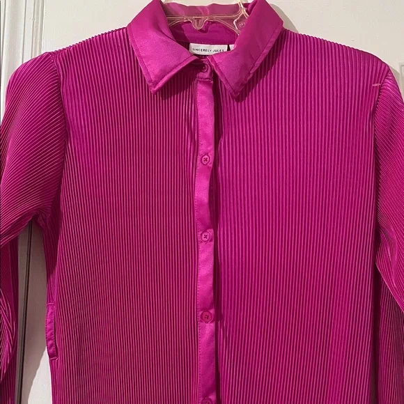 Sincerely Jules Fuchsia Pleated Dress - Picture 8 of 13